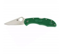 Ніж Spyderco Delica 4 Flat Ground ACX 390 Green (C11FPGR)