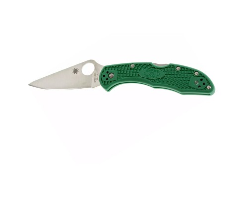 Ніж Spyderco Delica 4 Flat Ground ACX 390 Green (C11FPGR)