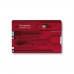 Ніж Victorinox SwissCard Transparent Red Blister (0.7100.TB1)
