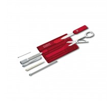 Ніж Victorinox SwissCard Transparent Red Blister (0.7100.TB1)