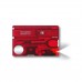 Нож Victorinox SwissCard Lite Transparent Red Blister (0.7300.TB1)