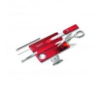 Нож Victorinox SwissCard Lite Transparent Red Blister (0.7300.TB1)