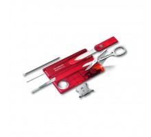 Нож Victorinox SwissCard Lite Transparent Red Blister (0.7300.TB1)