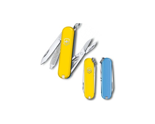 Ніж Victorinox Classic SD Ukraine Жовто-блакитний (0.6223.8G.28)