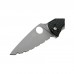 Ніж Spyderco Tenacious Black Blade FRN серрейтор (C122SBBK)