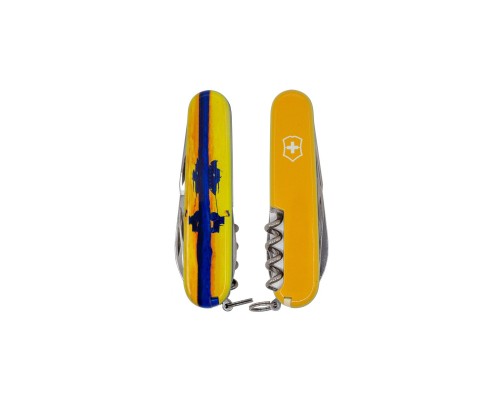 Ніж Victorinox Huntsman Ukraine 91 мм Марка з трактором (1.3713.3_T3110p)