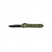 Ніж Microtech Ultrtaech Drop Point Black Blade Green (121-1OD)