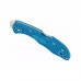 Ніж Spyderco Delica 4 Flat Ground Blue (C11FPBL)