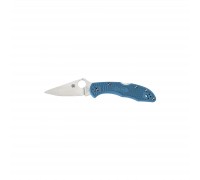 Ніж Spyderco Delica 4 Flat Ground Blue (C11FPBL)