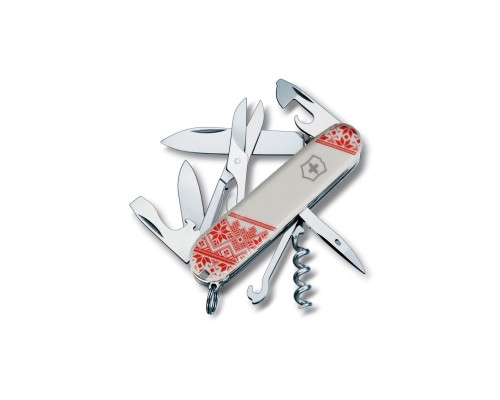 Ніж Victorinox Climber Ukraine Red "Вишиванка" (1.3703.7_T0051r)