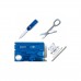 Нож Victorinox SwissCard Lite Transparent Blue (0.7322.T2)