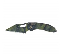 Ніж Microtech Stitch Olive Camo Signature Series Serrator (169-3OCS)