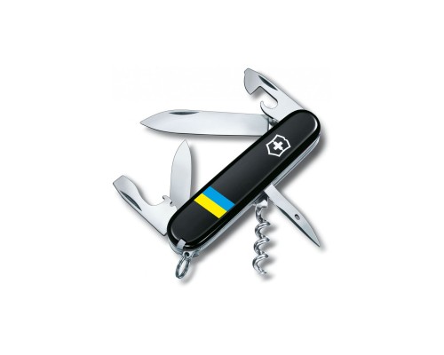 Ніж Victorinox Spartan Ukraine Black "Прапор України" (1.3603.3_T1100u)