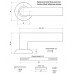 Ручки раздельные APECS H-0836-A-CRM/CR (Spindle 130)