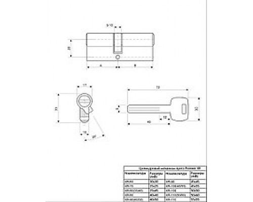 Цилиндр APECS Premier XR-60-Ni