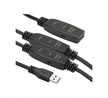 Адаптер USB 3.0 AM - AF, 20 m, active PowerPlant (CA912865)