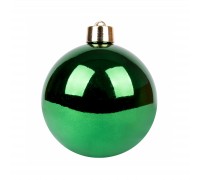 Ялинкова іграшка Novogod`ko куля, пластик, 20 cм, зелена, глянець (974069)