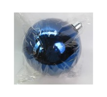 Ялинкова іграшка Novogod`ko куля, пластик, 25cм, синя, глянець (974079)