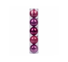 Ялинкова іграшка Novogod`ko 5 шт (вишня, слива, блідо-пурпурна) 7 cм (974029)
