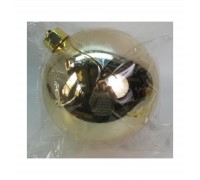 Ялинкова іграшка Novogod`ko куля, пластик, 25cм, золото, глянець (974077)