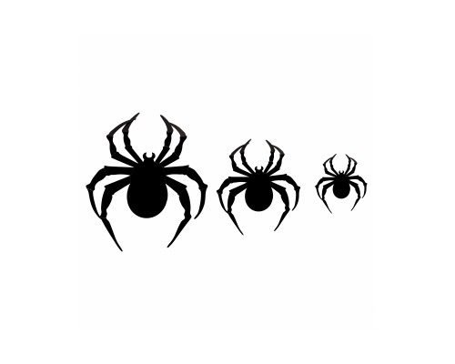 Прикраса декоративна YES! Fun Павуки 3D, 7 шт, чорні (974321)