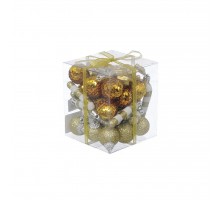 Ялинкова іграшка Jumi mix 40 шт (3 см) золотий (5900410410978)