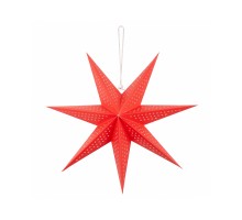 Ялинкова іграшка Novogod`ko Зірка паперова 3D, червона, 45 см, LED (974219)