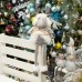 Прикраса декоративна YES! Fun Олень новорічний, 54 см, білий (973611)