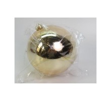 Ялинкова іграшка Novogod`ko куля пластик, 15 cм, золото, глянець (974066)