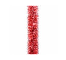Мішура Novogod`ko 75 червона з срібними кінчиками 2 м (980433)