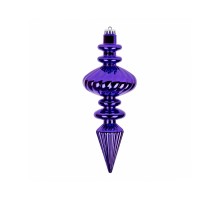 Ялинкова іграшка Novogod`ko Бурулька, пластик, 23 cм, фіолетова, глянець (974093)