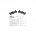Гірлянда Twinkly PRO Smart LED Curtain RGB 250, AWG22, IP65, чорний (TWP-CU-CA-05X50STP-B)