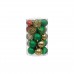 Ялинкова іграшка Jumi mix 25 шт (6 см) зелен., золот., червон (5900410400238)