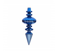 Ялинкова іграшка Novogod`ko Бурулька, пластик, 23 cм, синя, глянець (974094)