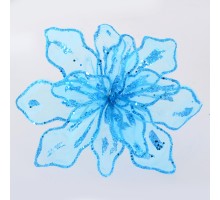 Ялинкова іграшка YES! Fun Квітка пуансетії блакитна, 28*28см (750287)