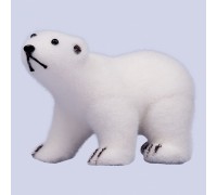 Украшение декоративное YES! Fun Медведь новогодний 17,5х8х11 см, белый (973599)