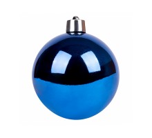 Ялинкова іграшка Novogod`ko куля, пластик, 20 cм, синя, глянець (974070)