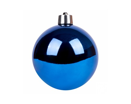 Ялинкова іграшка Novogod`ko куля, пластик, 20 cм, синя, глянець (974070)