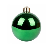 Ялинкова іграшка Novogod`ko куля пластик, 15 cм, зелена, глянець (974061)