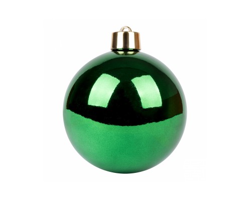 Ялинкова іграшка Novogod`ko куля пластик, 15 cм, зелена, глянець (974061)