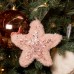 Ялинкова іграшка YES! Fun зірка пухнаста рожева з декором, 16*16 см (973538)