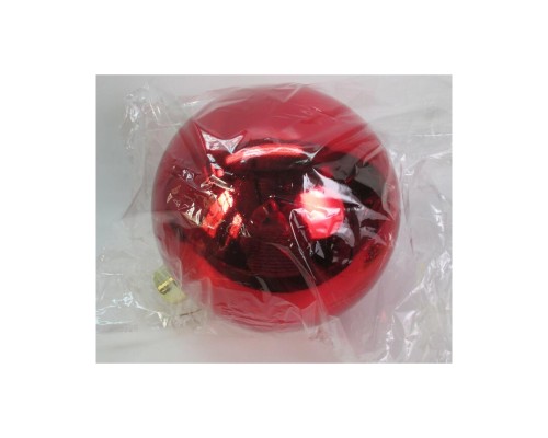 Ялинкова іграшка Novogod`ko куля, пластик, 25cм, червона, глянець (974434)