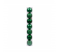 Ялинкова іграшка Novogod`ko 7 шт зелений mix 6 cм (974026)