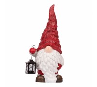 Украшение декоративное Novogod`ko Дед Мороз в колпаке с фонариком, 54 см (974208)