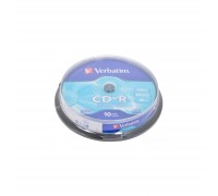 Диск CD Verbatim CD-R 700Mb 52x Cake box 10шт Extra (43437)