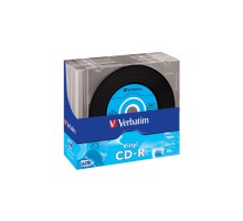 Диск CD Verbatim CD-R 700Mb 52x Slim case Vinyl AZO (43426)