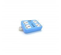 Мережевий фільтр живлення Voltronic TВ-Т15, 4роз, 3*USB Blue (ТВ-Т15-Blue)
