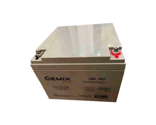 Батарея до ДБЖ Gemix GL 12V 26Ah (GL12-26 gel)