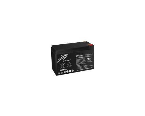 Батарея до ДБЖ Ritar AGM RT1290B, 12V-9Ah, Black (RT1290B)