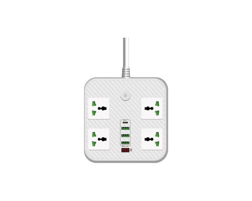 Мережевий фільтр живлення Voltronic TВ-Т90, 4роз, 3*USB White (ТВ-Т90-White)